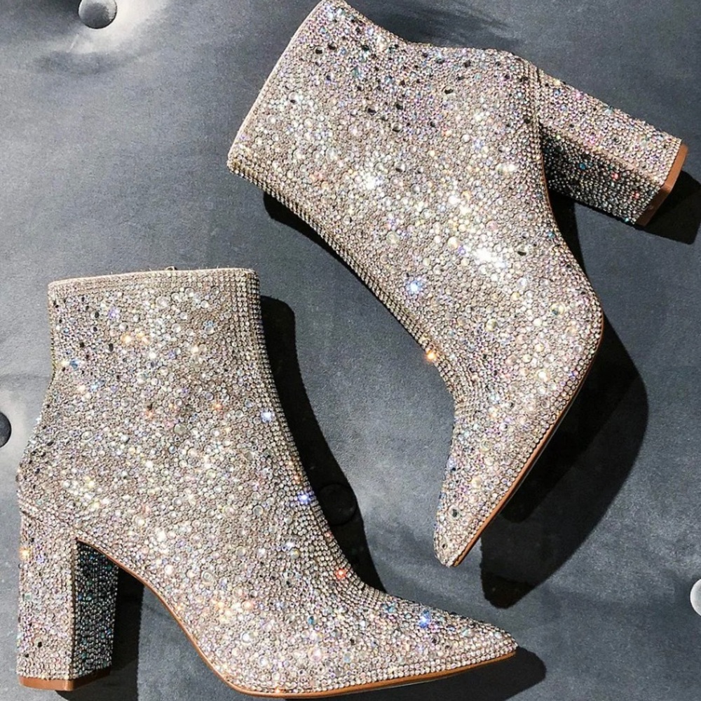 ✨Betsy Johnson Rhinestone Boots✨
